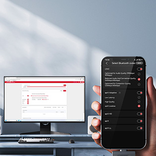 FiiO AIR LINK: Une configuration via l'application ou le site web