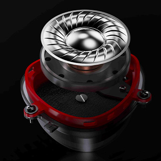 Image showing the internal structure of the NH20 earpiece