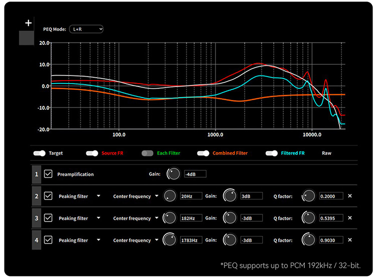 Topping DX1 II : 10-band EQ