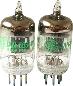 Miniature version of the JAN GE 5654W tubes