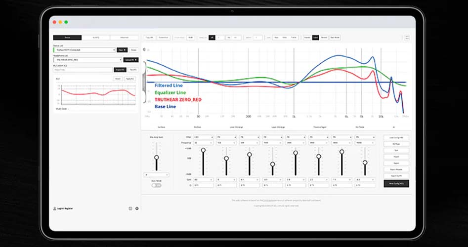 TRUTHEAR KEYX : &Eacute;galisation param&eacute;trique en ligne via EQTool