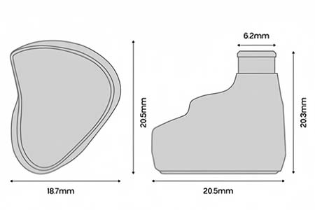 KIWI EARS HALCYON Dimensions