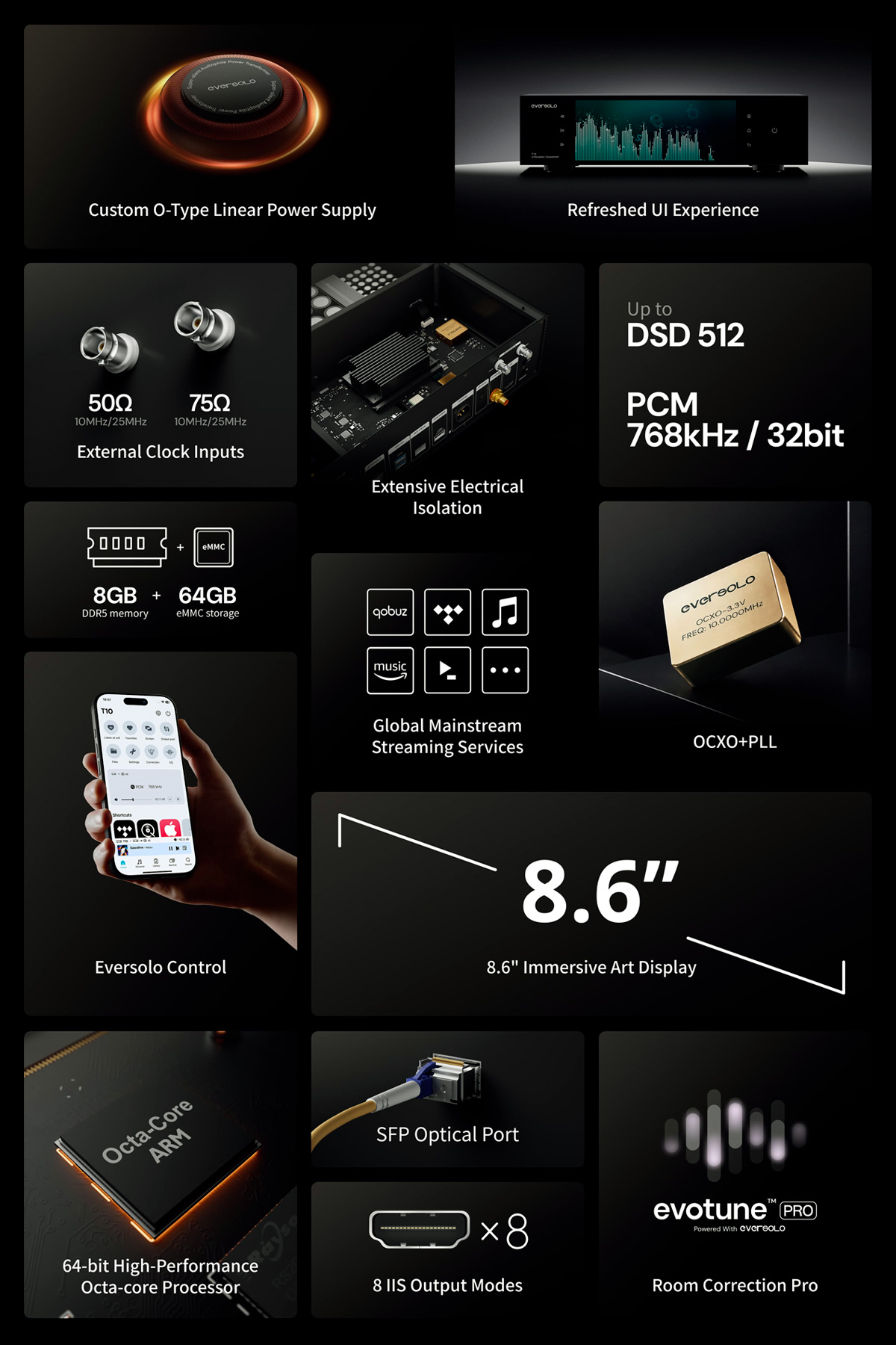 Eversolo T10 :Key features