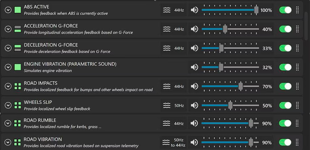 Image donnant un aper&ccedil; de l'application SimHub pour le SAB-1060