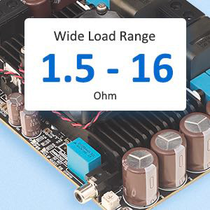 Wondom T‑AMP LV : impedance between 1.5 Ohm and 16 Ohm