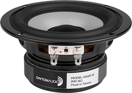 Photo du DAYTON AUDIO DA115-8 Haut-Parleur de Grave 20W 8 Ohm 60Hz-15kHz 10,2 cm