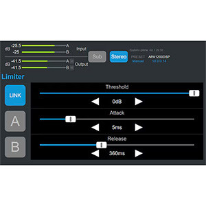 DAYTON AUDIO SA1000DSP: Limiter