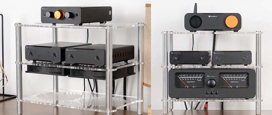 FOSI AUDIO 3-Tier Acrylic HiFi Equipment Rack