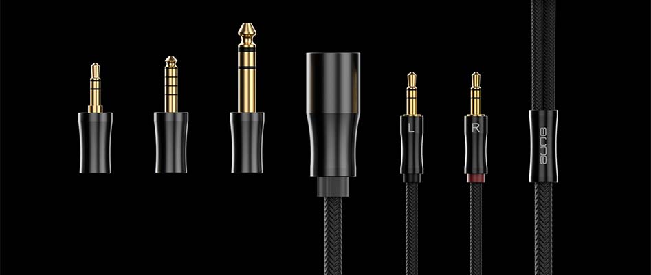 Aune AR9000: 8-Core Cable and Interchangeable Connectors