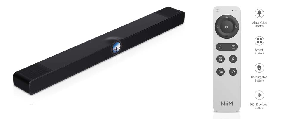 WIIM BAR: Touchscreen, app and voice control