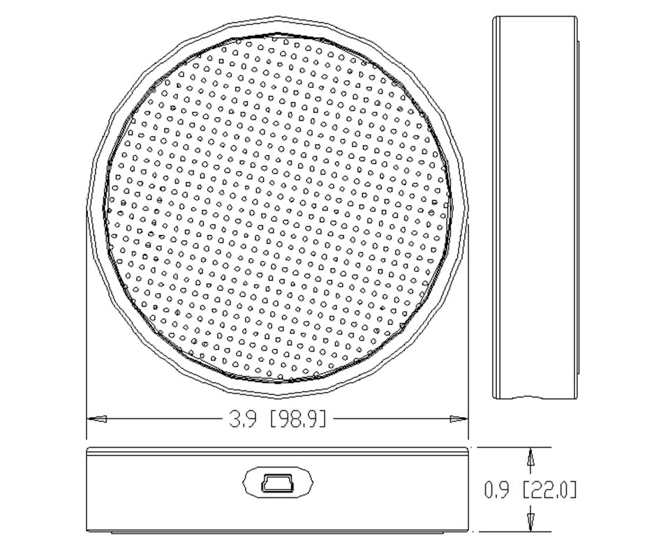 Dimensions du MINIDSP UMA-8 ENCLOSURE