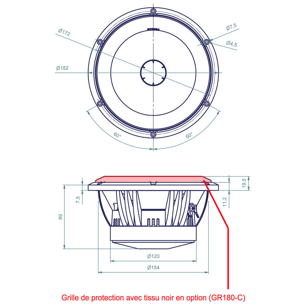 ATOHM LD180CR04 HP grave médium