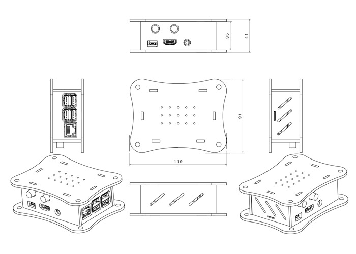 Schema Allo Acrylic Case