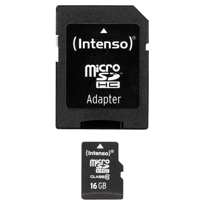 INTENSO Micro SDHC Memory Card Class 10 16Gb - Audiophonics