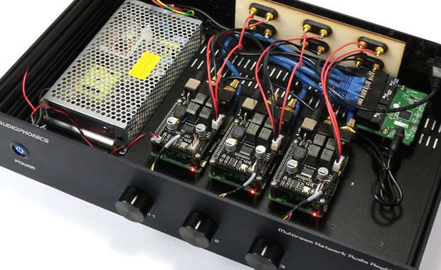 Custom work - Multiroom 3 zones network amplifier based on Raspberry Pi + I-SABRE AMP